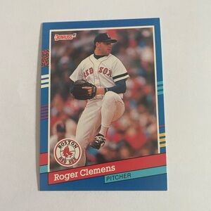 Donruss 1991 Roger Clemens Baseball Card